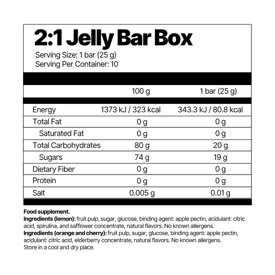 4endurance-2-1-jelly-bar-fruit-e-citron-lime-50-fruit image 2