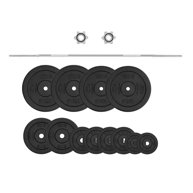 abilica-weightbar-set-barre-disques-80-kg-25-mm image 1